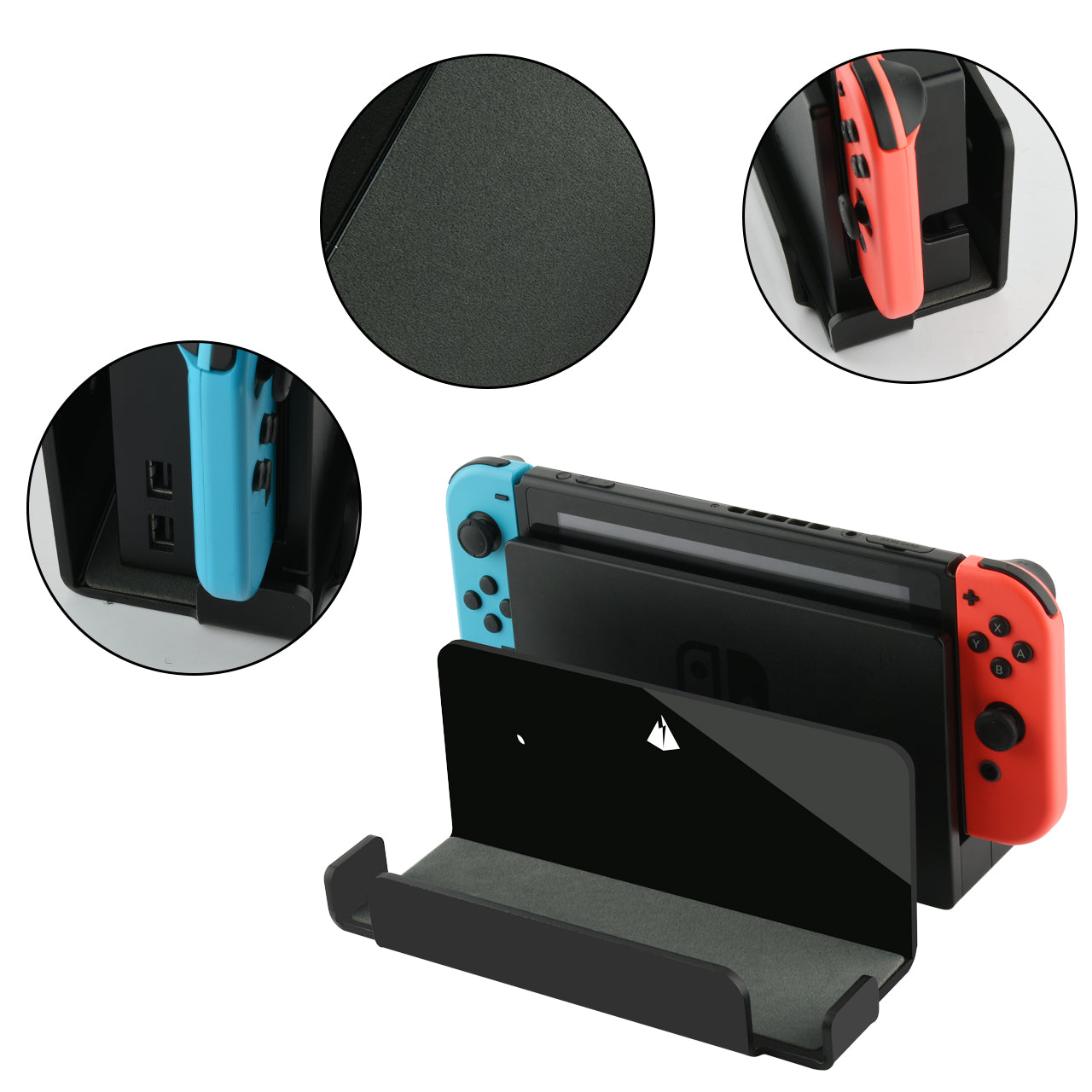Floating Wall Shelf Wall Mount Acrylic Holder for Nintendo Switch Dock Floating Wall Shelf Wall Mount Acrylic Holder for Nintendo Switch Dock